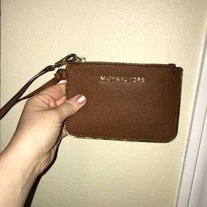 Michael Kors Brown wristlet